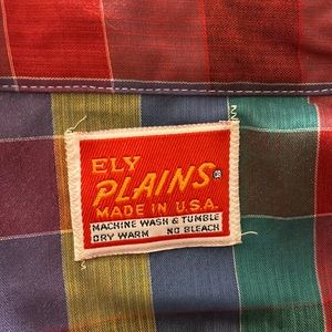 ELY Plains Vintage Western Shirt Plaid Size Small NWOT